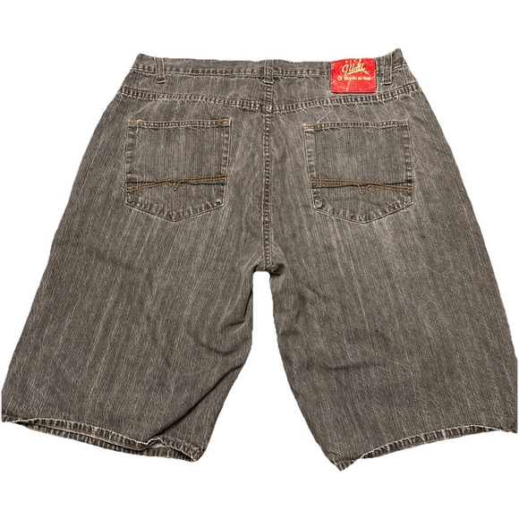 G-Unit Men's Jean Shorts Size‎ 40 Gray Baggy Hip Hop Y2K 00s Official Style - Picture 2 of 8